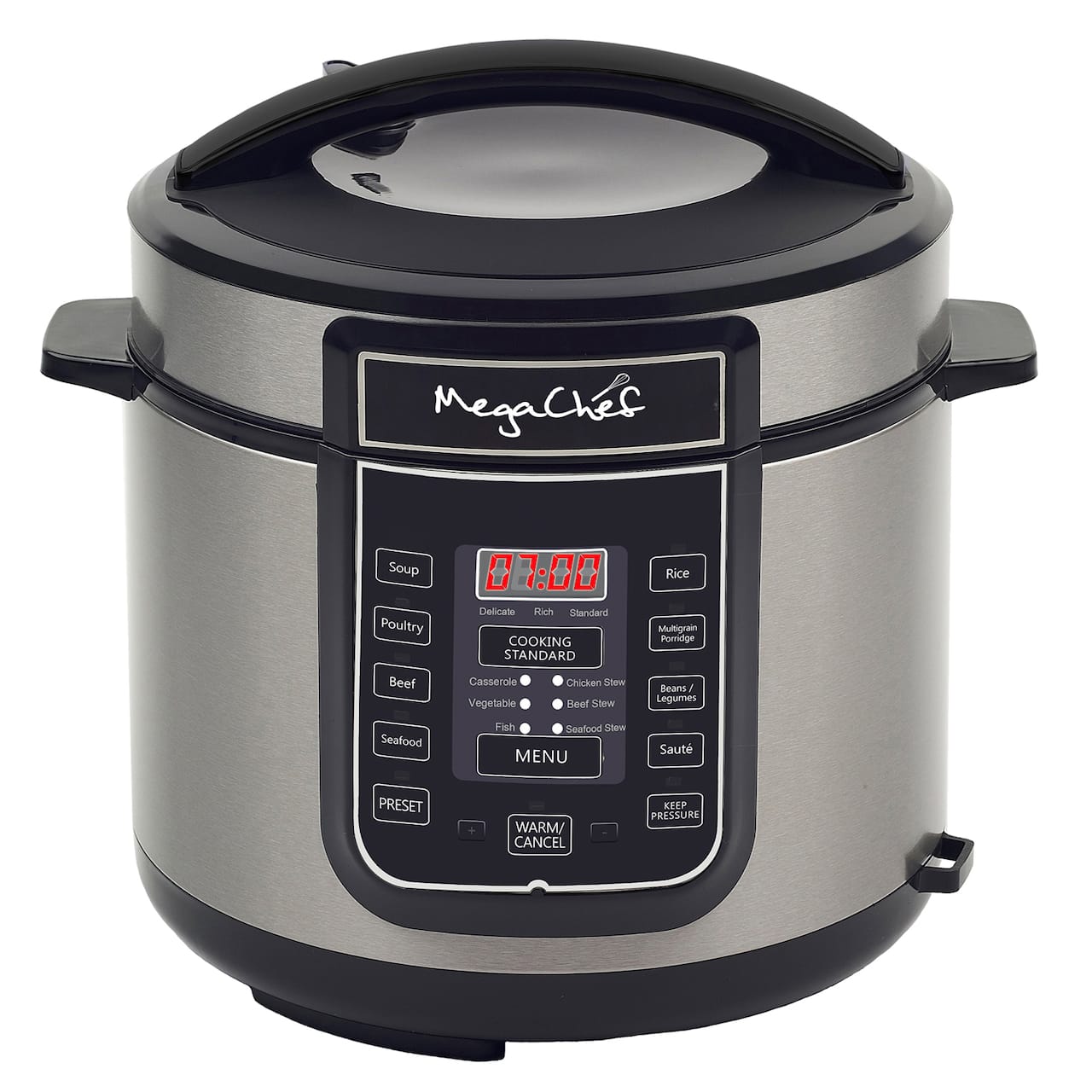 Megachef 6qt. Digital Pressure Cooker With 14 Pre-set Multi Function Features